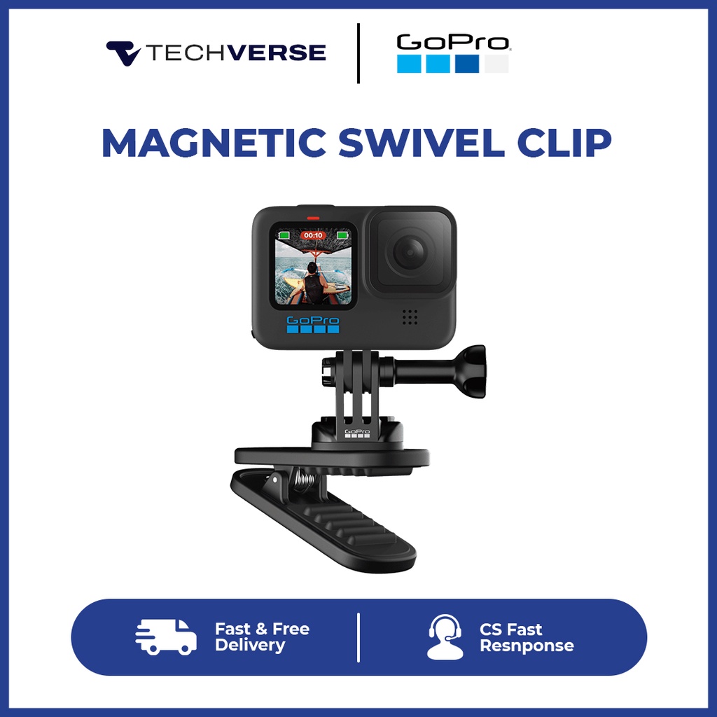 GoPro Magnetic Swivel Pressure Clip Mount