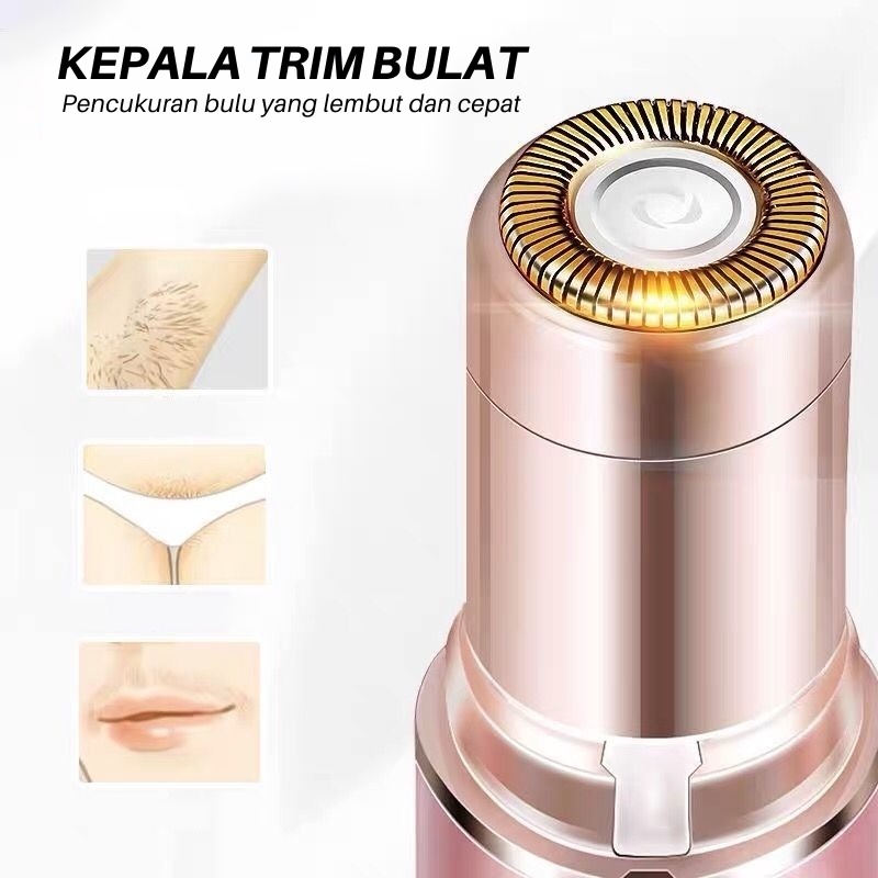 Swopply AEL001 Alat Cukuran Pencukur Flawless Brows Alis Elektrik Tanpa Rasa Sakit Eyebrow Hair Trimmer