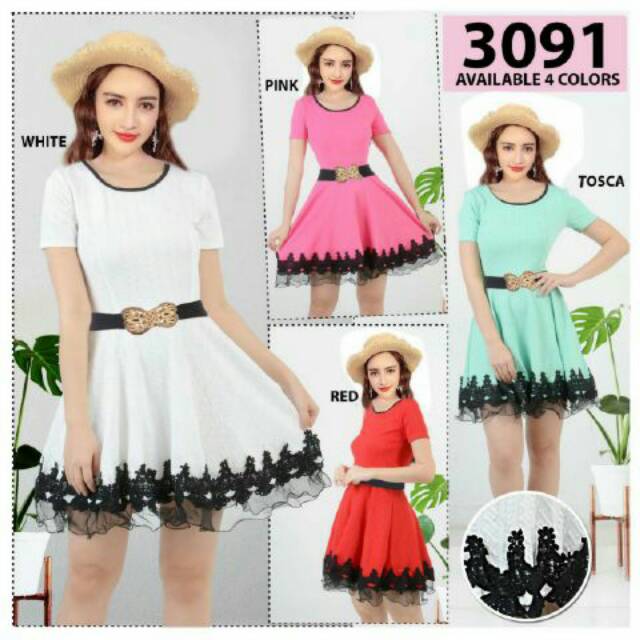 DRESS MEKAR SCUBA IMPORT 3091#