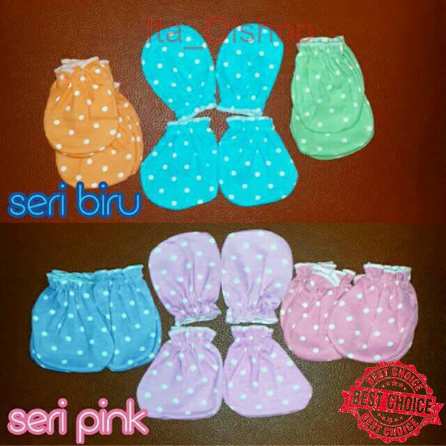 SARUNG TANGAN + KAKI POLKADOT