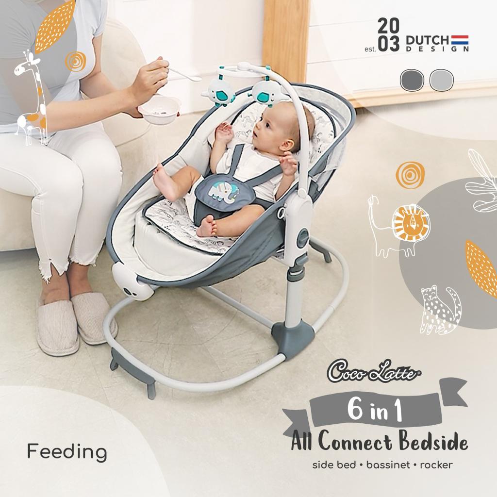 Cocolatte All Connect 6in1 Bedside - Tempat Tidur Bayi/Baby Bouncer