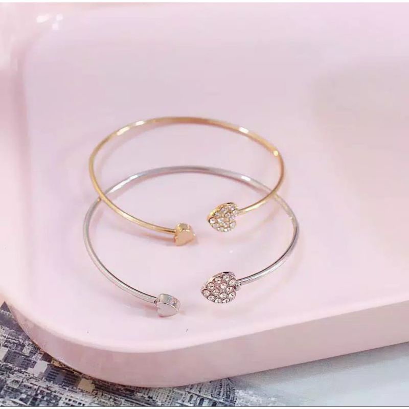 GELANG AKSESORIS MURAH SILVER DAN GOLD GELANG TANGAN KECANTIKAN