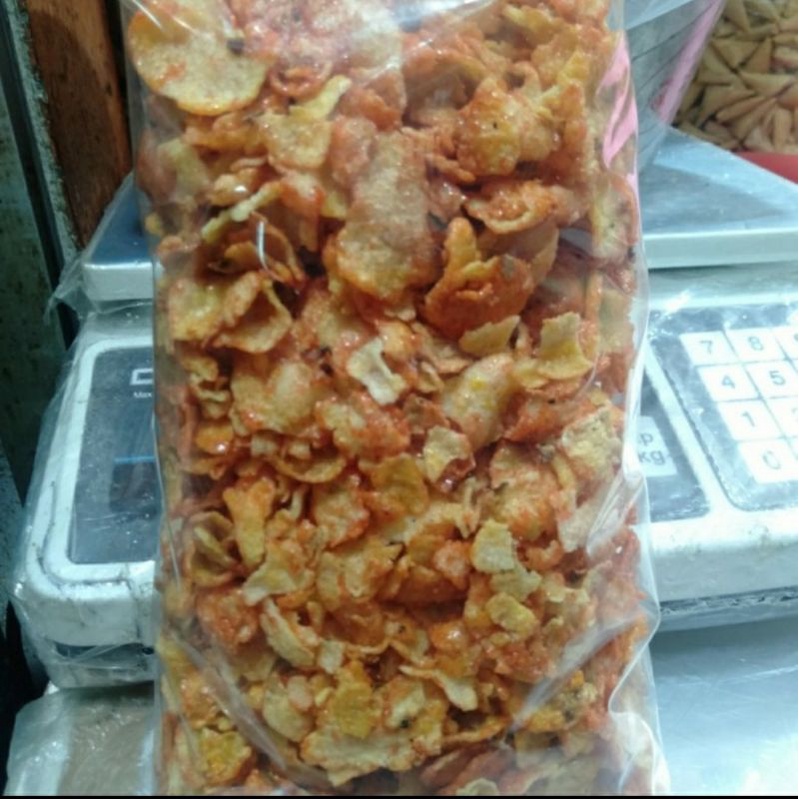 

Emping jagung pedas manis