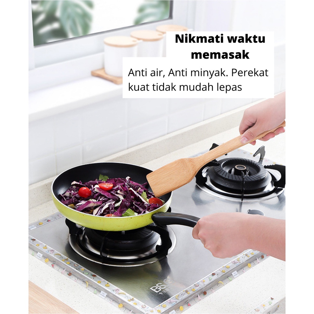 Stiker Perekat Anti Jamur Air Minyak Sticker Tape Dapur Kamar Mandi Wastafel