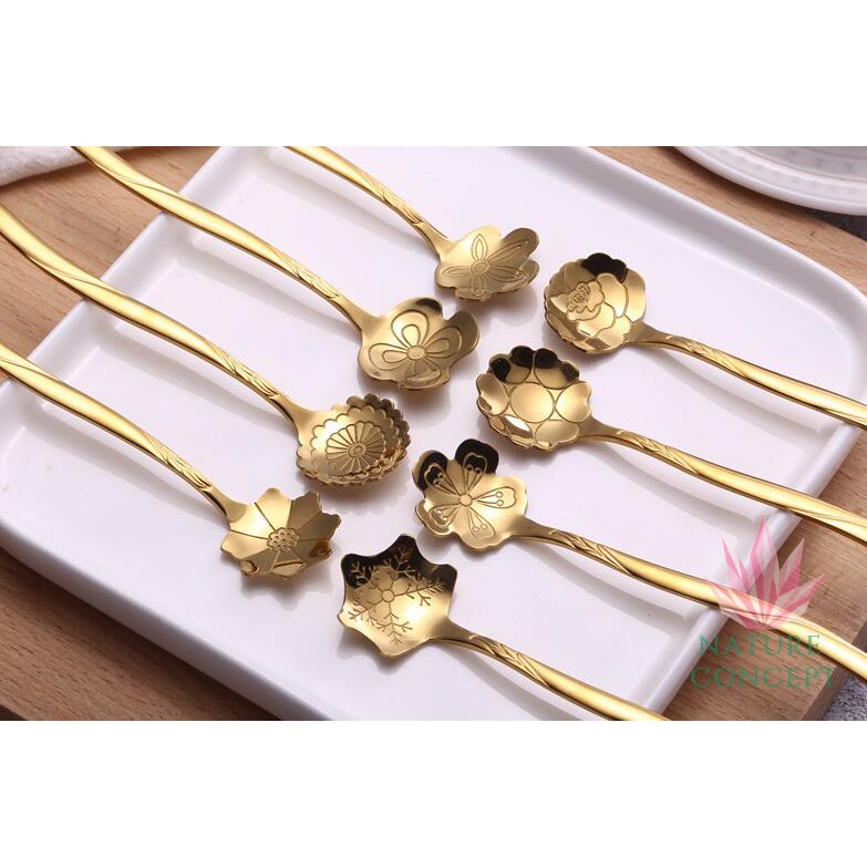 Sendok Unik Bunga untuk sendok Anak Teh Kopi Gift Dessert Kue