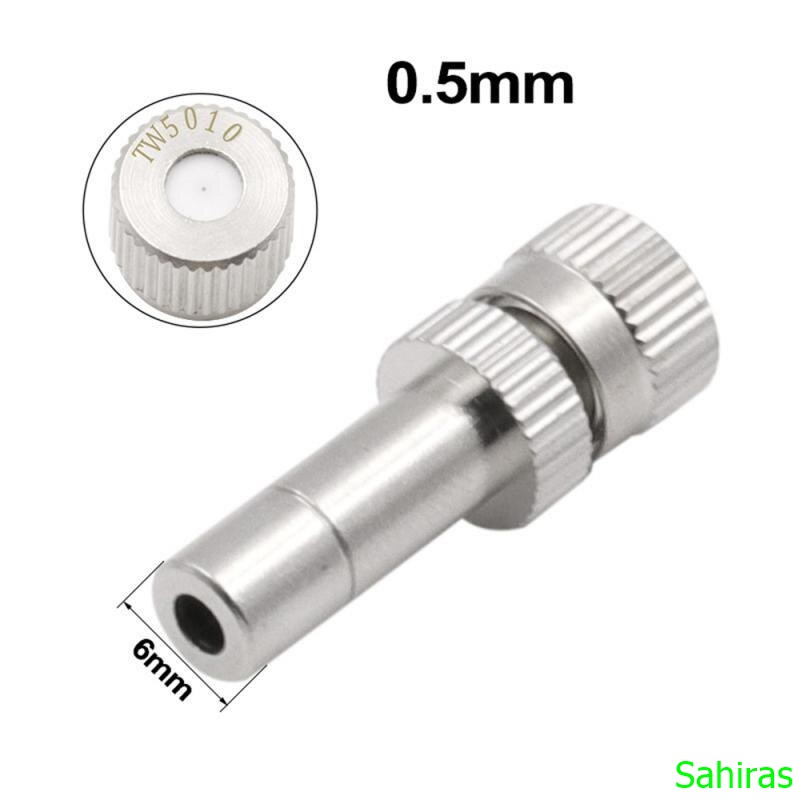 Nozzle Mist 0,5 mm Misting 0.5 Kabut Bahan Stainless Sprayer untuk Bilik Desinfektan Rumah Jamur Kan