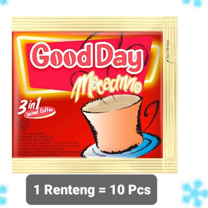 

❤[PROMO ⚡ALE!!!]❤ Good Day Moccacino 3in1 Sachet 10 x 20g (1 Renteng) produck terbaik