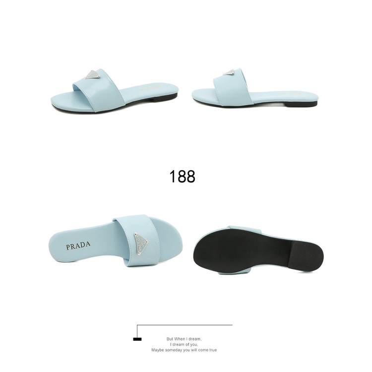 PRD Logo Plaque Flat Sandals  #188