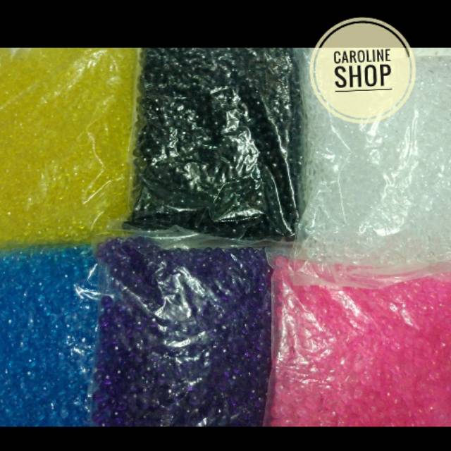 1pon Manik Ac 6 dan 8mm manik tas manik akrilik