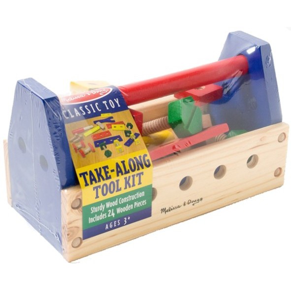 melissa & doug wooden tool box