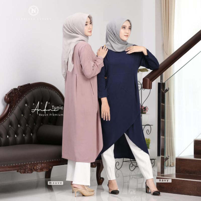 Andine Tunic - Free Masker Head Loop - By Nadheera Luxury - Fafa Nadheera Kudus