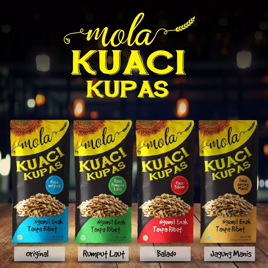 RC MOLA KUACI KUPAS EMPAT VARIAN RASA KEMASAN EKONOMIS