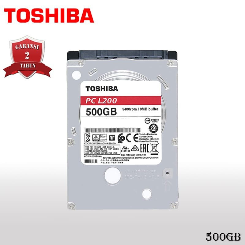 Toshiba Harddisk Laptop 500GB 2,5 Sata