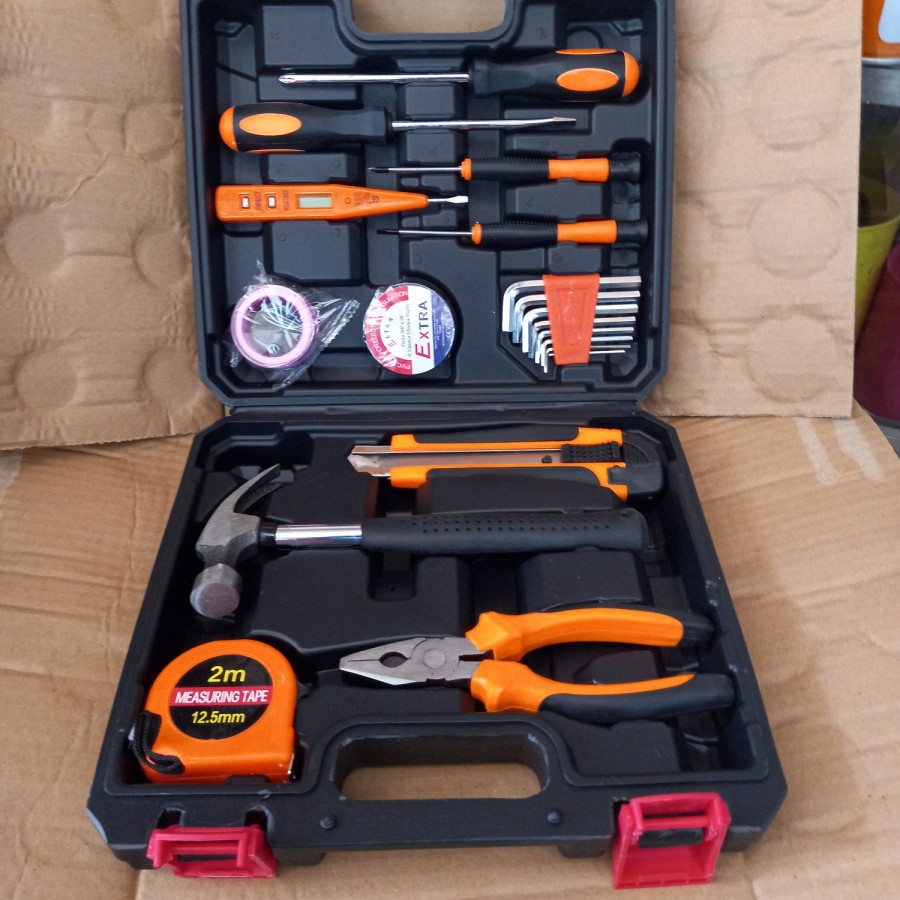 Tool Kit Set Box Koper Peralatan tukang Set Koper Tool Box Set
