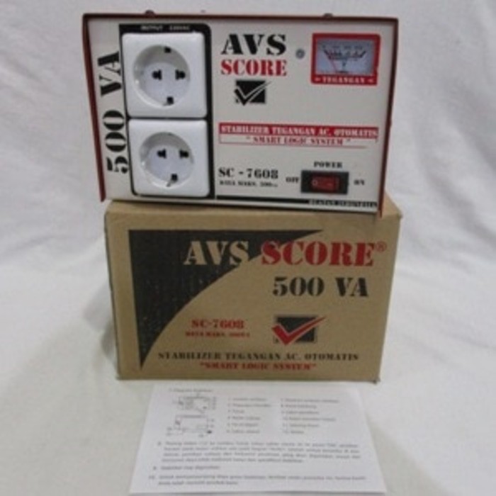 AVS SCORE STABILIZER 500 VA Smart Logic System kwalitas oke