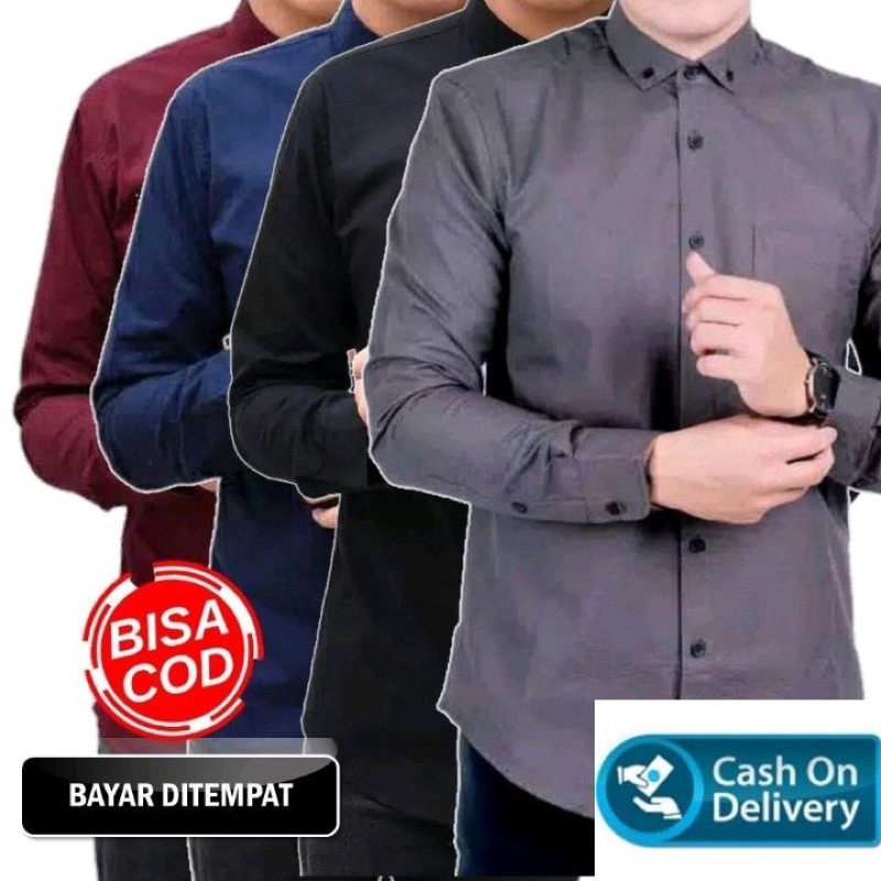 KEMEJA POLOS UMOMBOTTOKS KEMEJA PRIA DEWASA KEMEJA CASUAL