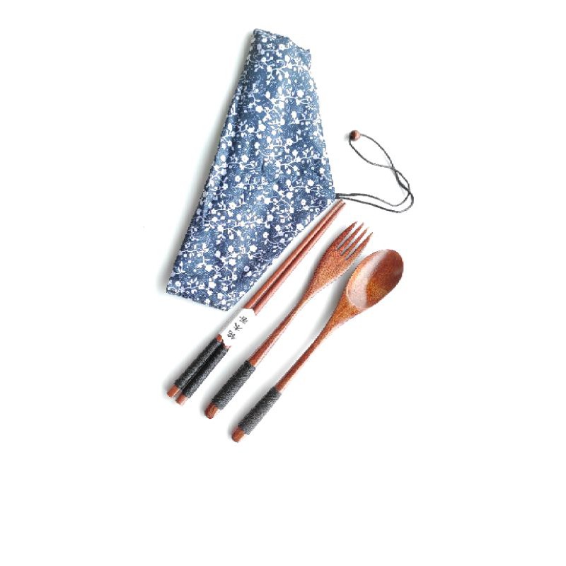 sendok garpu sumpit kayu/wooden spoon set