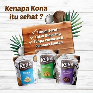 BAREFOOD KONA COCONUT CHIPS KERIPIK KELAPA | SNACK CEMILAN DIET SEHAT