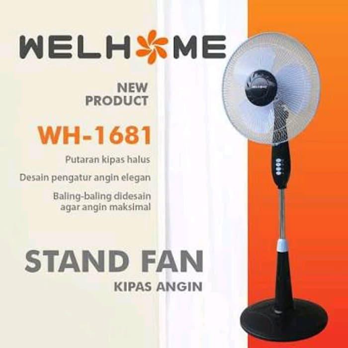 Jual Kipas Angin STAND FAN WELHOME WH 1681 Murah