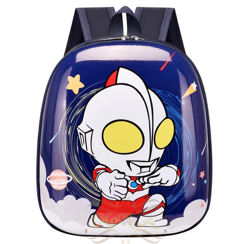 Tas Ransel Telur Sekolah Anak TK / PAUD - Tas Sekolah Anak Karakter lucu Ransel PVC Karakter Cowok -M0172