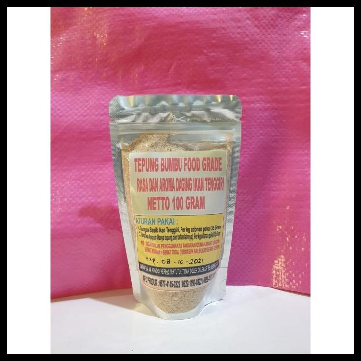 

[READY STOCK] TEPUNG PERISA / PERASA TENGGIRI MURNI SEBAGAI PENGGANTI IKAN TENGGIRI