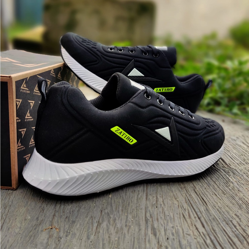 Sepatu Sneaker Style Fashion Pria Running Cowok Santai Sport Jalan Gaul Gaya Kuliah Hangout Brand Lokal Terbaru Zatiro Casual Murah