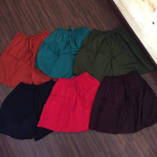 CELANA PENDEK WANITA POLOS / HOT PANTS