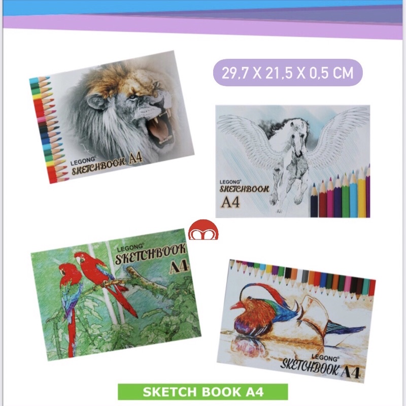 

Sketch Book A4 Lem Buku Sketsa Buku Gambar Lem