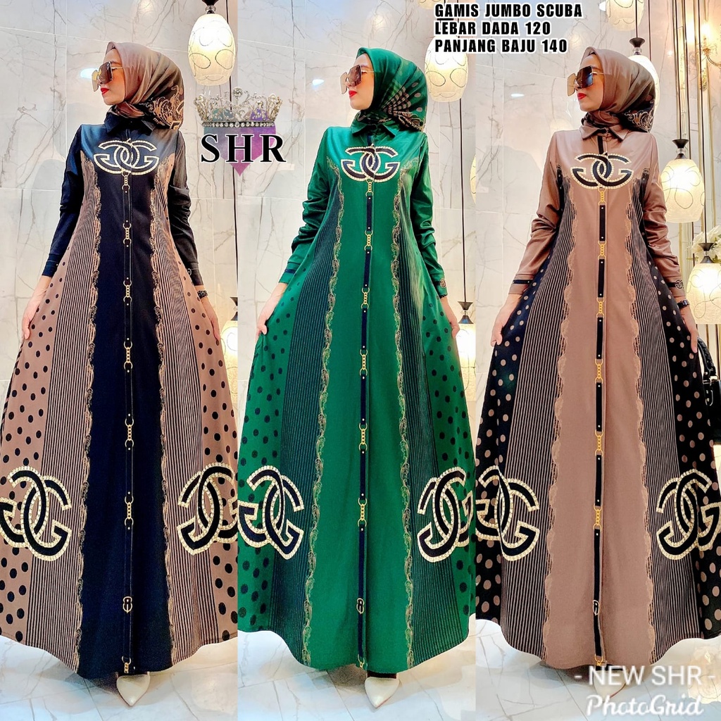 " NEW " MAXI DRESS FULL KANCING JUMBO SHR ORI 100%