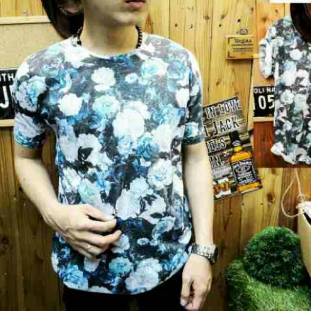 Blue spring printing