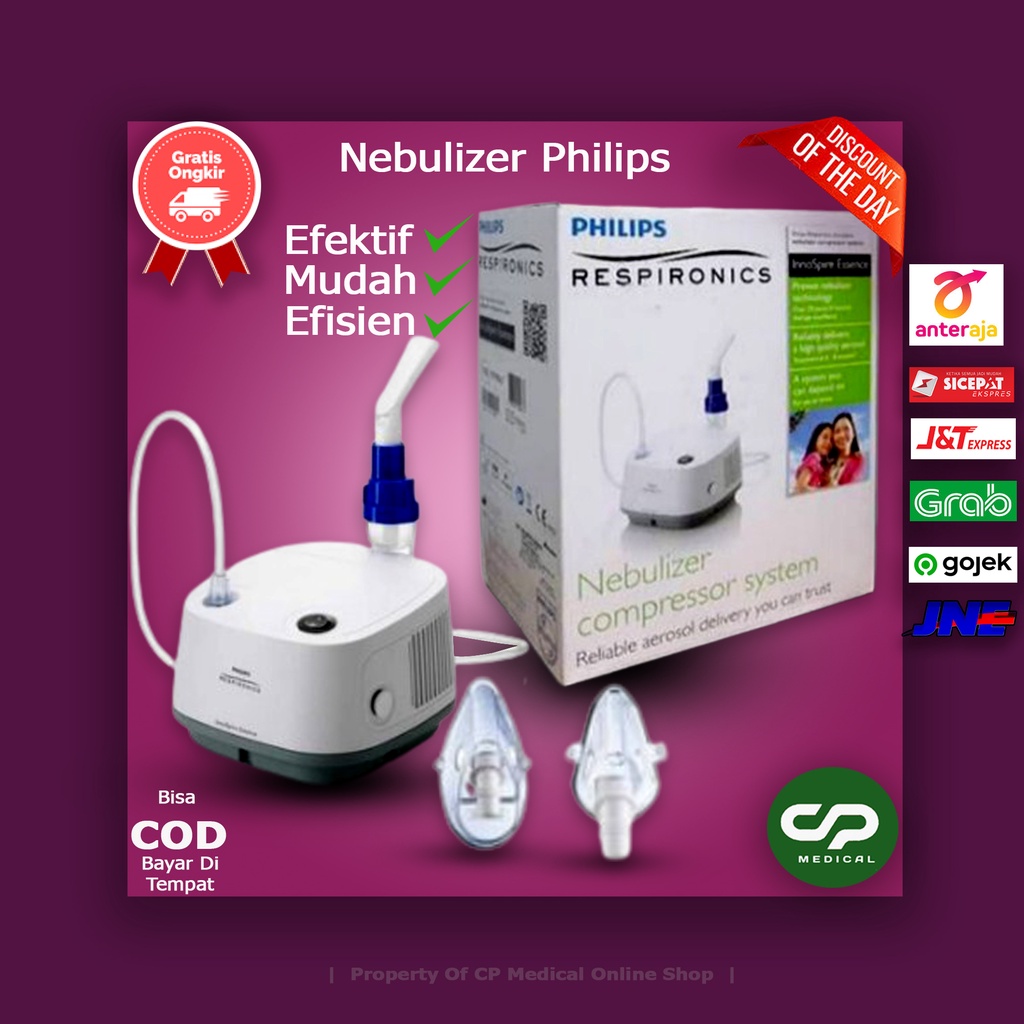 Nebulizer Philip Respironics / Alat Uap Inhalasi Untuk Pengobatan Asma Bronkitis Kronis Pernafasan