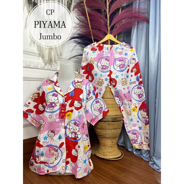 BAJU TIDUR CP PIYAMA 4L MOTIF BUNGA / PIYAMA MOTIF BUNGA / BAJU TIDUR BUNGA MURAH /PIYAMA CP MURAH-ZR #13