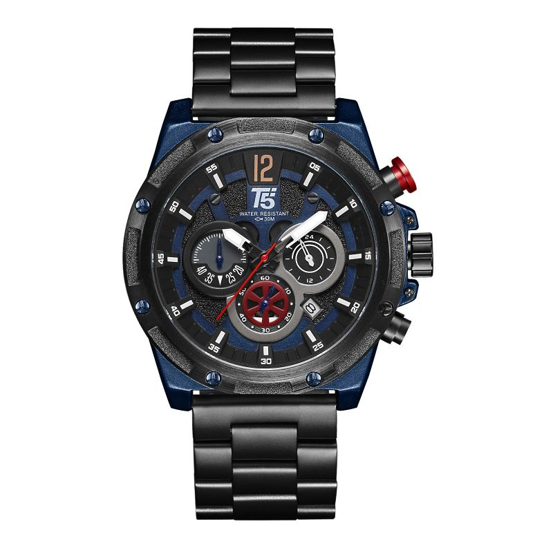 Jam T5 H 3867 steel set edition bergaransi