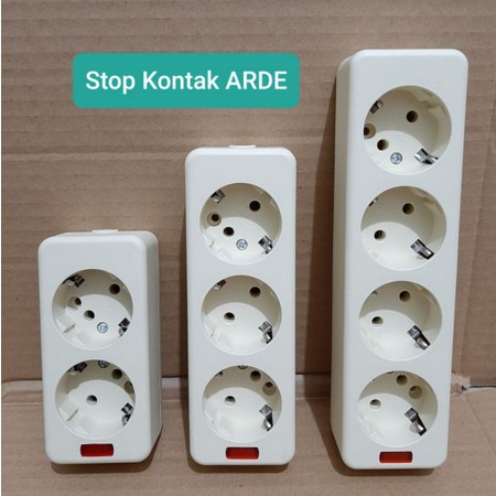 STOP KONTAK / STOP KONTAK ARDE 1 - 6 LUBANG / TERMINAL KUNINGAN /COLOKAN LISTRIK/Colokan tanpa kabel