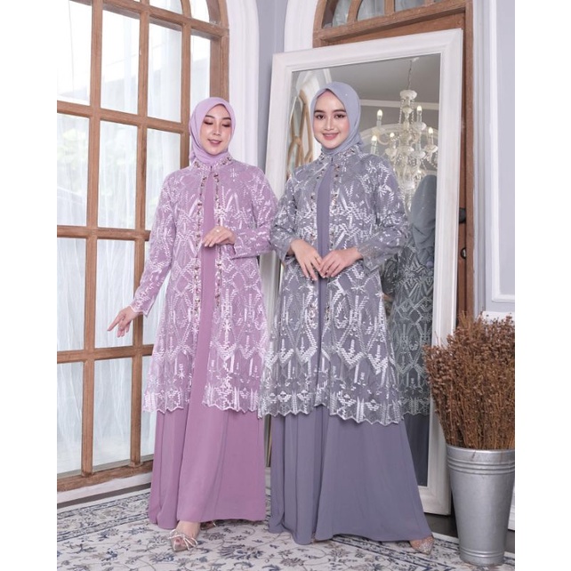 FARASYA DRESS (outer+inner) //Dress Mewah//Dress Tulle Brukat//Dress Pesta//Tanahabang Collection