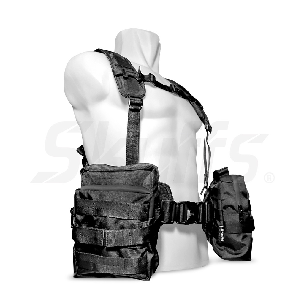 Skuffs Ronin chest bag chest rig bag waist bag tas selempang tas dada cross chest bag vest