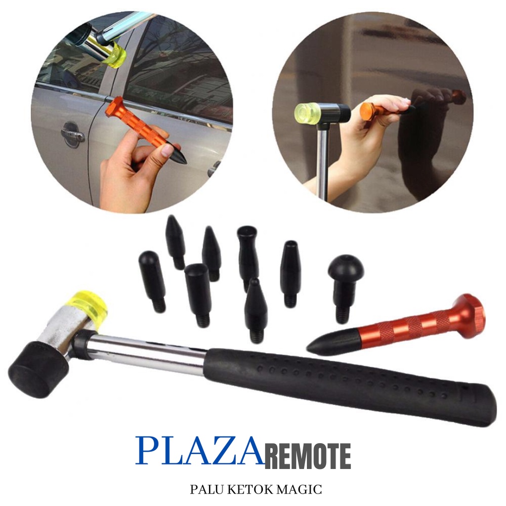 PALU KARET 2IN1 PDR DOUBLE HEAD + KIT REPARASI PERBAIKAN BENGKEL