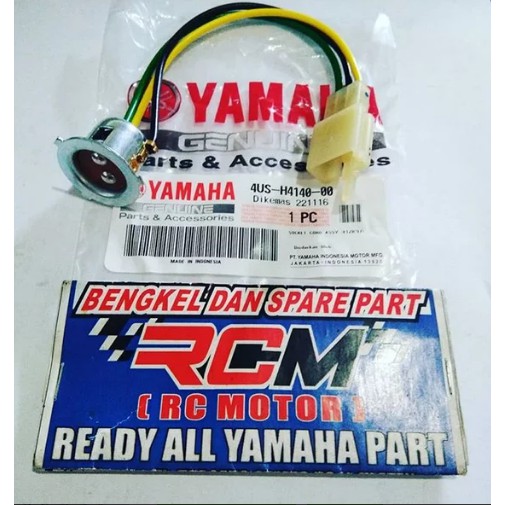 PITING FITTING FITING COB HEAD LAMP SOKET LAMPU DEPAN FIZ FIZR F1ZR ORI YAMAHA ASLI 4US-H4140-00