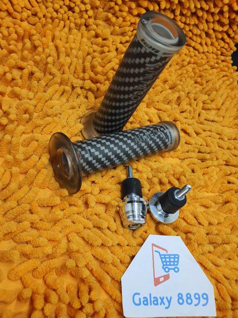 Handgrip karbon kitaco + Jalu Stang silver universal