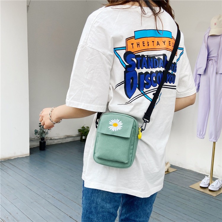 TM-19 tas selempang sling bag wanita import korea jepang sunflower