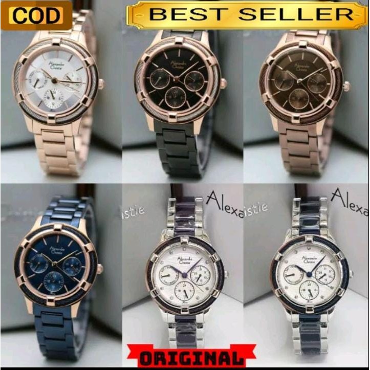 JAM TANGAN WANITA ALEXANDRE CHRISTIE AC 2730 ORIGINAL