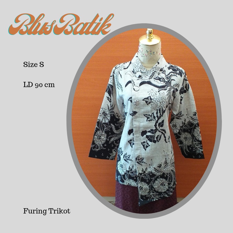 Blus Batik Motif Bunga