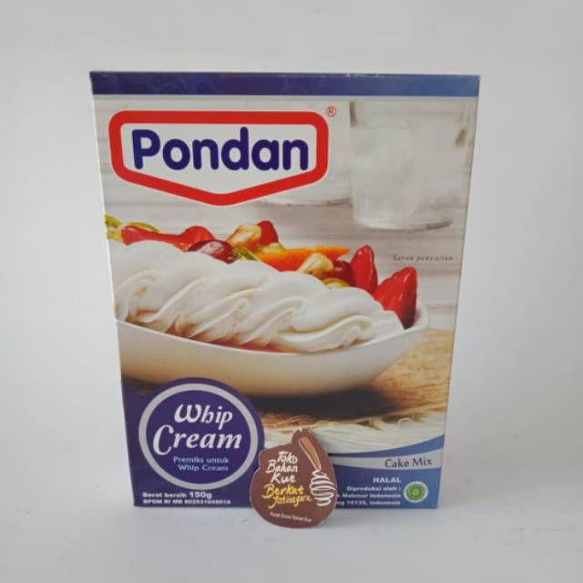 Pondan whip cream / whipping cream