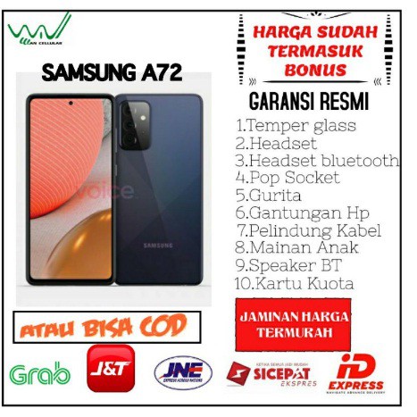 Promo Cuci Gudang Hp  SAMSUNG A72 8/256GB// SAMSUNG A72 RAM 8/128GB //SAMSUNG A52 8/128GB //A52