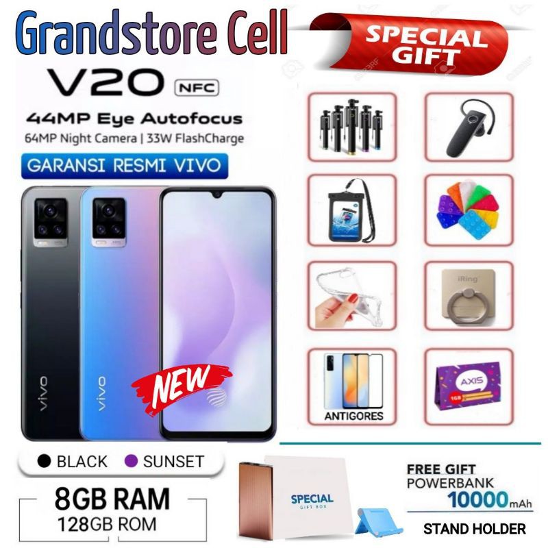 VIVO V20 RAM 8/128 GB GARANSI RESMI VIVO INDONESIA