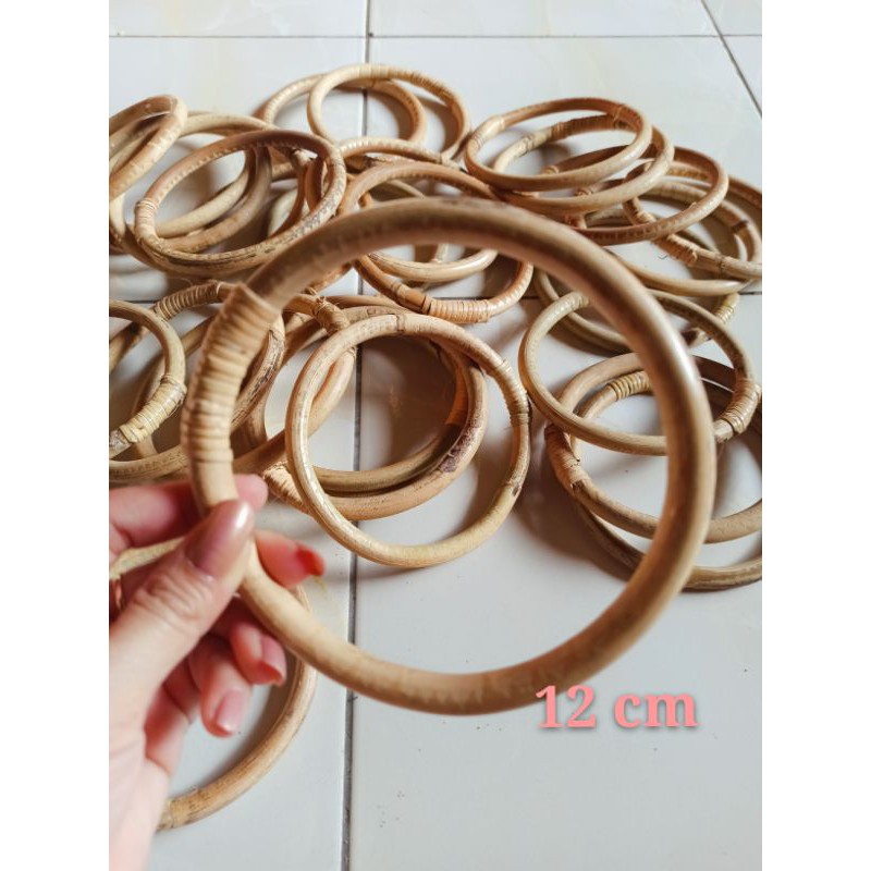 Gelang Rotan Ring Rotan Macrame rattan 12cm