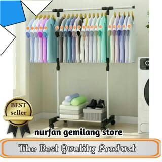 Stand hanger singer rak gantungan baju modern  serba guna 