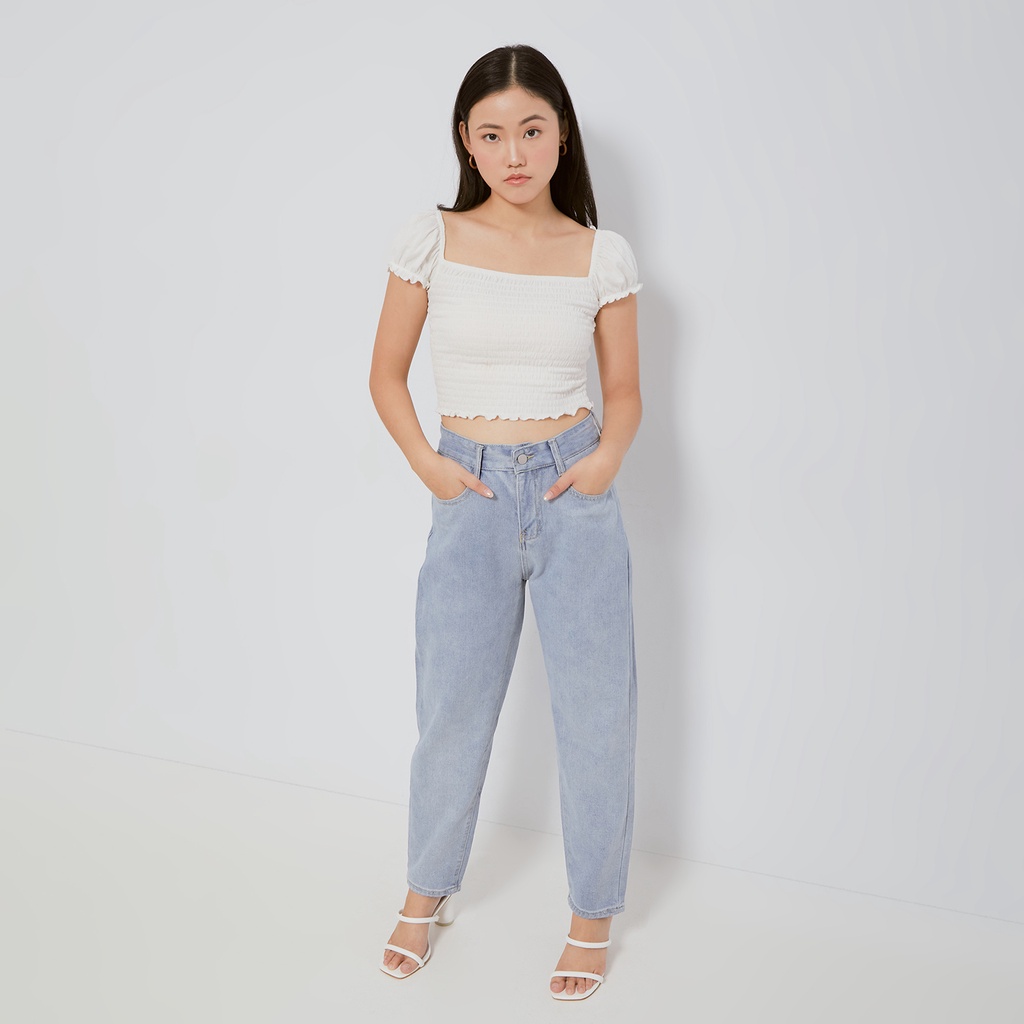 VIERLIN - Jeans 7293 - BASIC HIGHWAIST BOYFRIEND JEANS