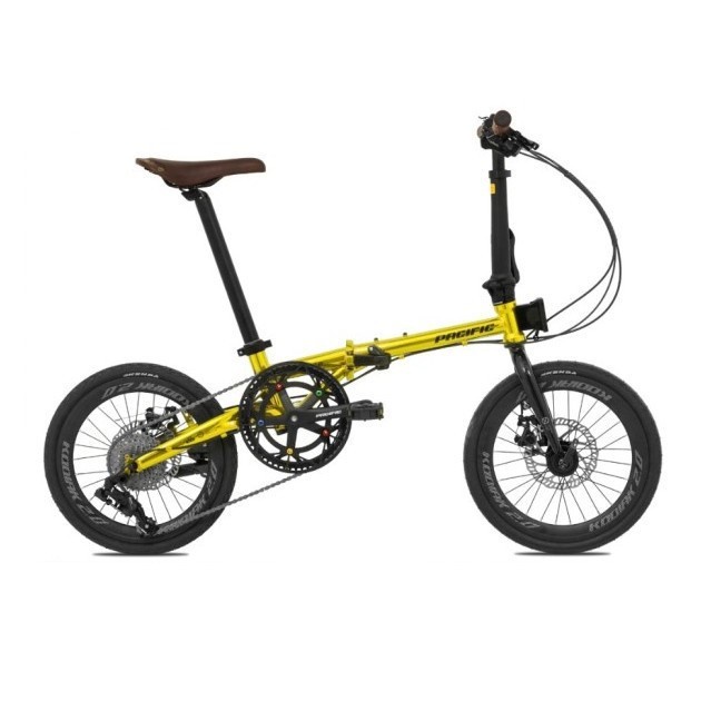Sepeda Lipat Pacific STEEL KODIAK 2.0 1x9 MD 16 Inch 9 SP Garansi SNI-Gold Chrome
