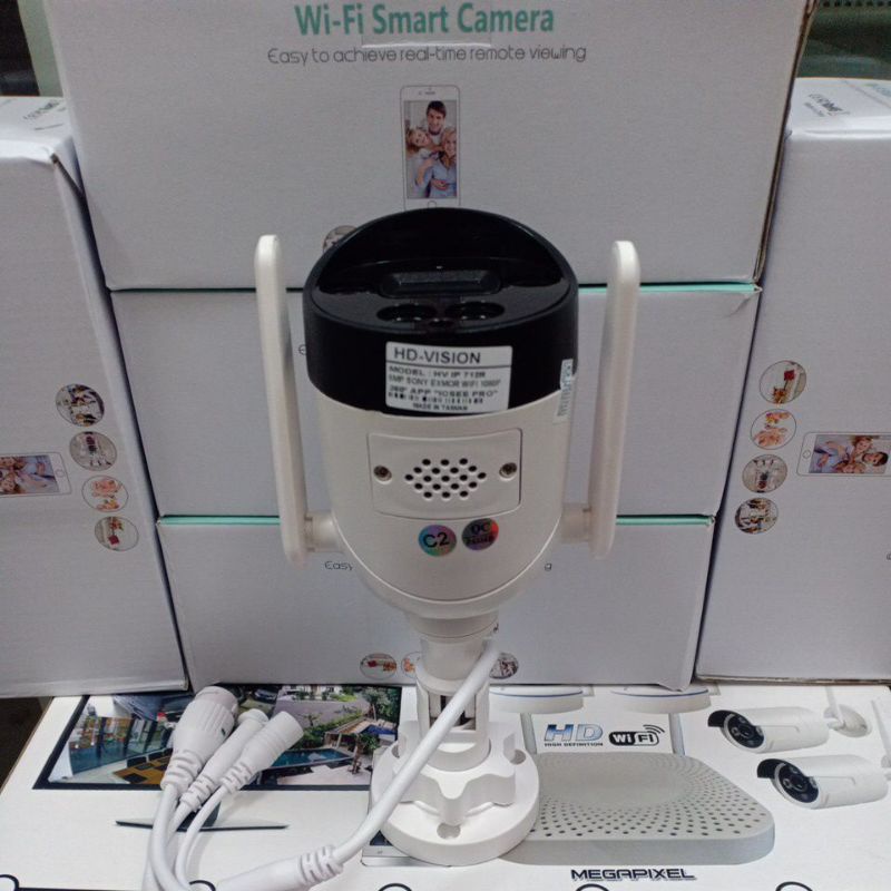 IP CAMERA OUTDOOR WIRELESS WIFI 5MP 1080P NEW MODEL APLIKASI ICSEE